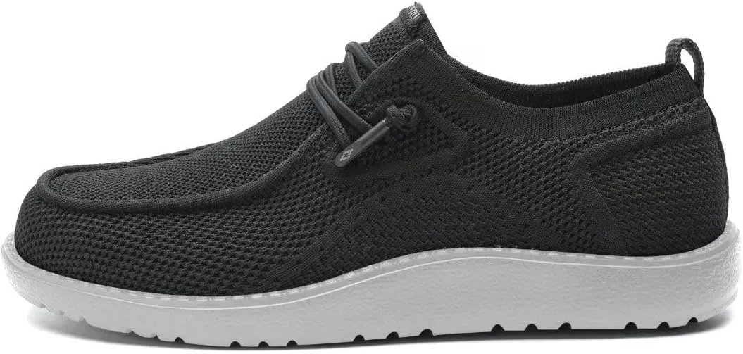 1TAZERO Mens Wide Shoes Casual Slip On Shoes for Men - Men Loafers Wide Comfortable Boat Shoes with Arch Support