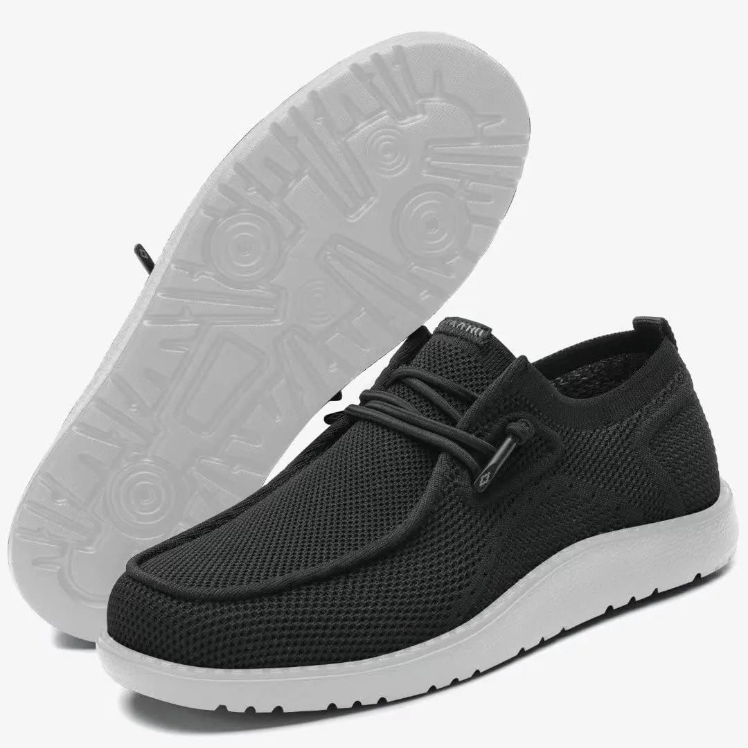 1TAZERO Mens Wide Shoes Casual Slip On Shoes for Men - Men Loafers Wide Comfortable Boat Shoes with Arch Support