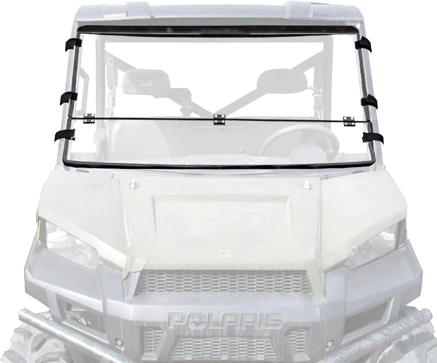 2-in-1 Flip Folding Windshield Fits 2013-2020 Polaris Ranger Full Size XP570 XP900 XP1000 Crew