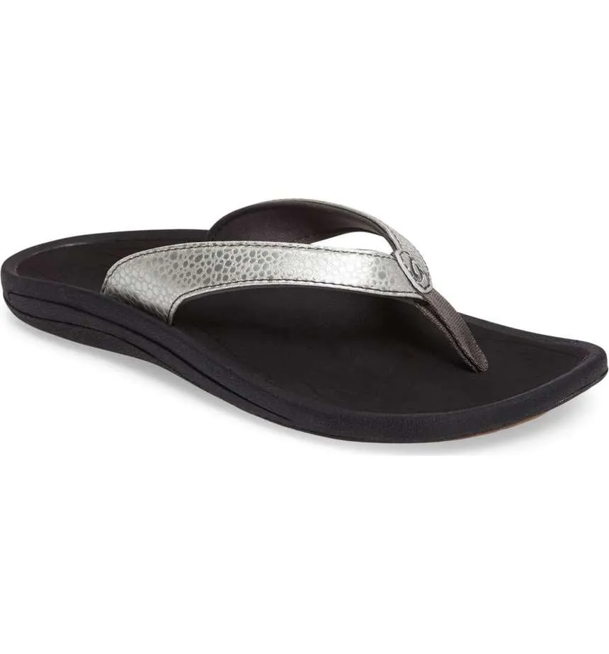20198-2K40 Faux Leather Kulapa Kai Womens Comfort Olukai Thong Sandals