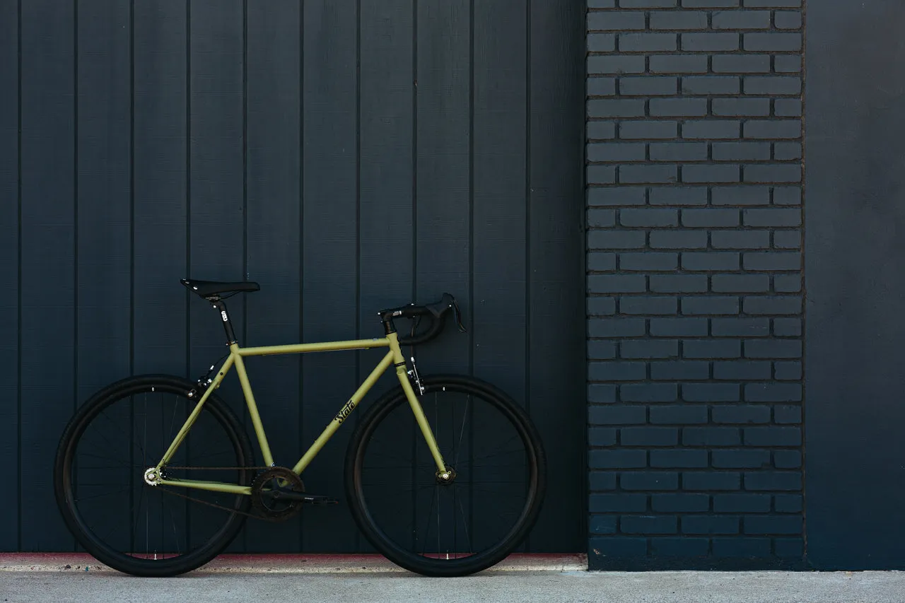 4130 - Matte Olive – (Fixed Gear / Single-Speed)