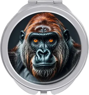A Gorilla Portable Makeup Mirror, Sided Travel Hand Mirror Mini Folding Mirror for Precise Makeup Women Daily Use