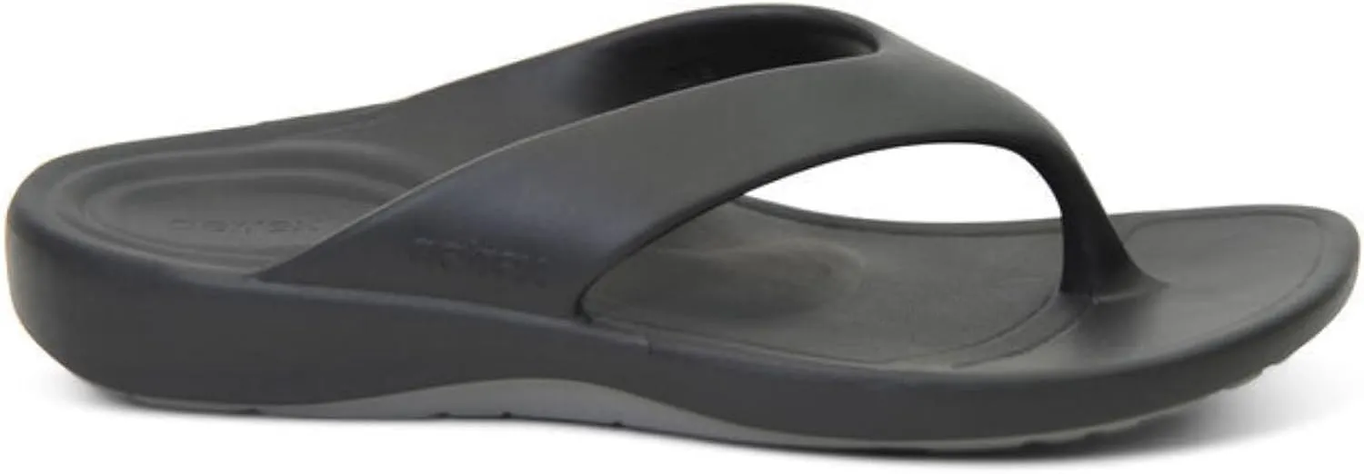 Aetrex Maui Orthopedic Mens Flip Flops - Arch Support Shock Absorption w/ UltraSKY EVA Foam Pressure Relief Water-Friendly Flip Flops for Men