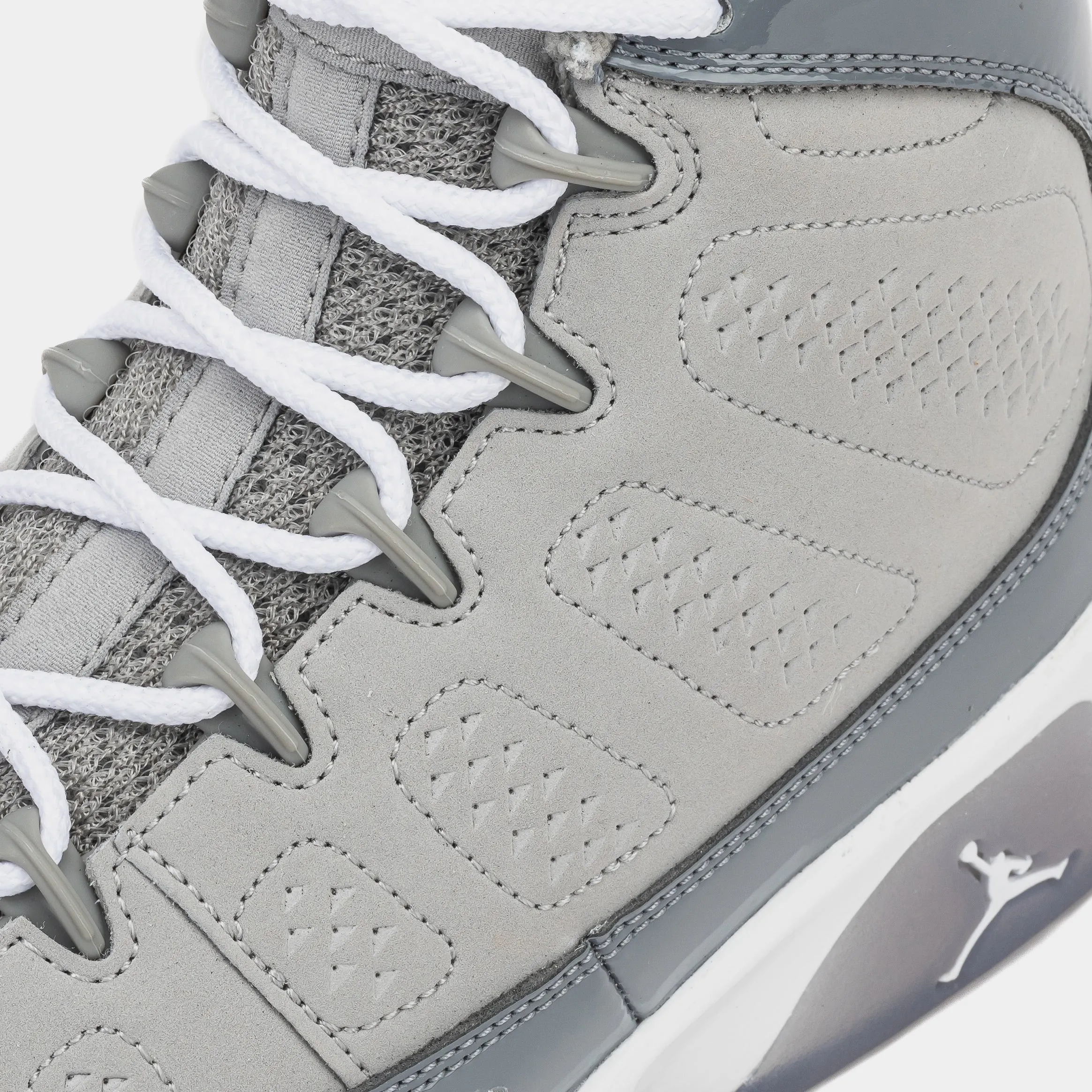 Air Jordan 9 Retro Cool Grey Grade School Lifestyle Shoes (Medium Grey/Cool Grey/White)