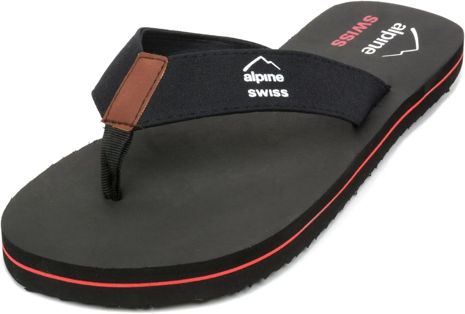 Alpine Swiss Mens Flip Flops | Lightweight Thong Sandals | Beach Sandals with EVA Sole for Comfort | Stylish Durable Flip Flops for Men Perfect for Casual Wear, Pool, and Outdoor Activities