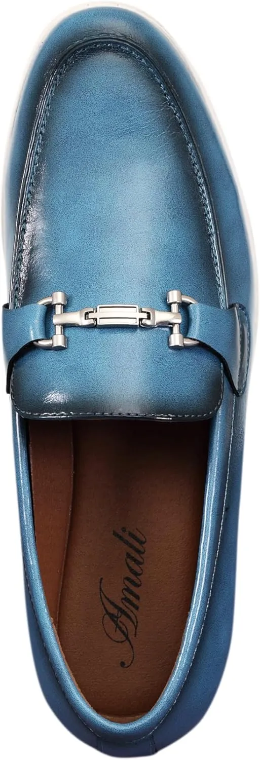 Amali Levi Two Tone Penny Loafer Slip-On Shoes for Men