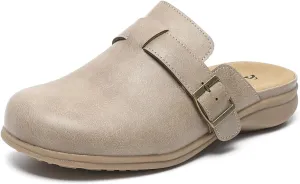 Amoji Women Clogs Slip On Sandals Lady Mule Shoes 711
