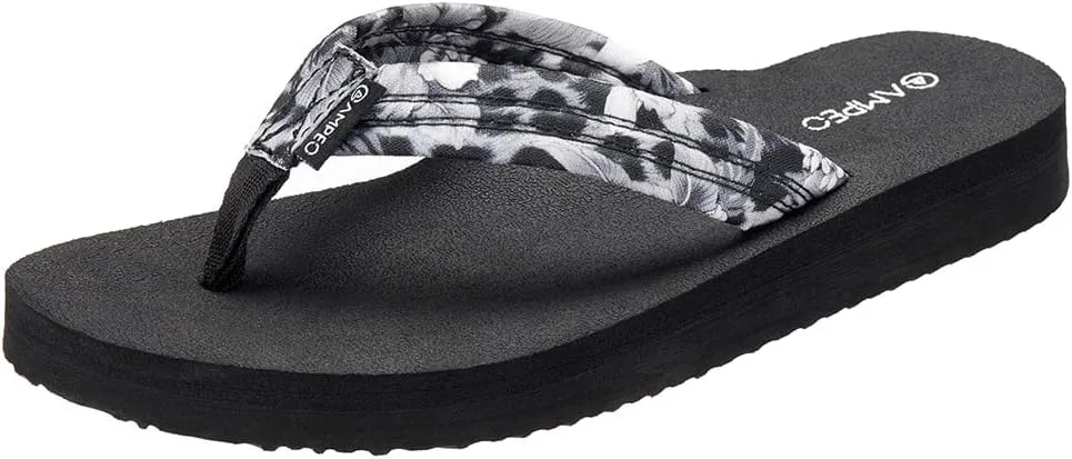 Ampeo Women's Arch Support Flip Flops Comfortable Casual Summer Beach Thong Sandals