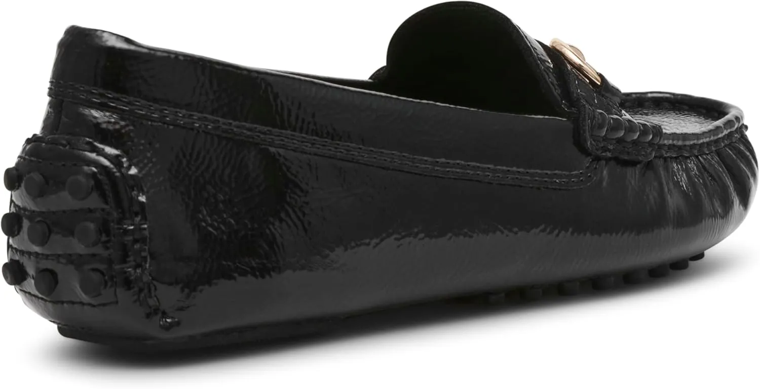 Anne Klein Womens Chrystie Faux Leather Driving Moccasins Moccasins