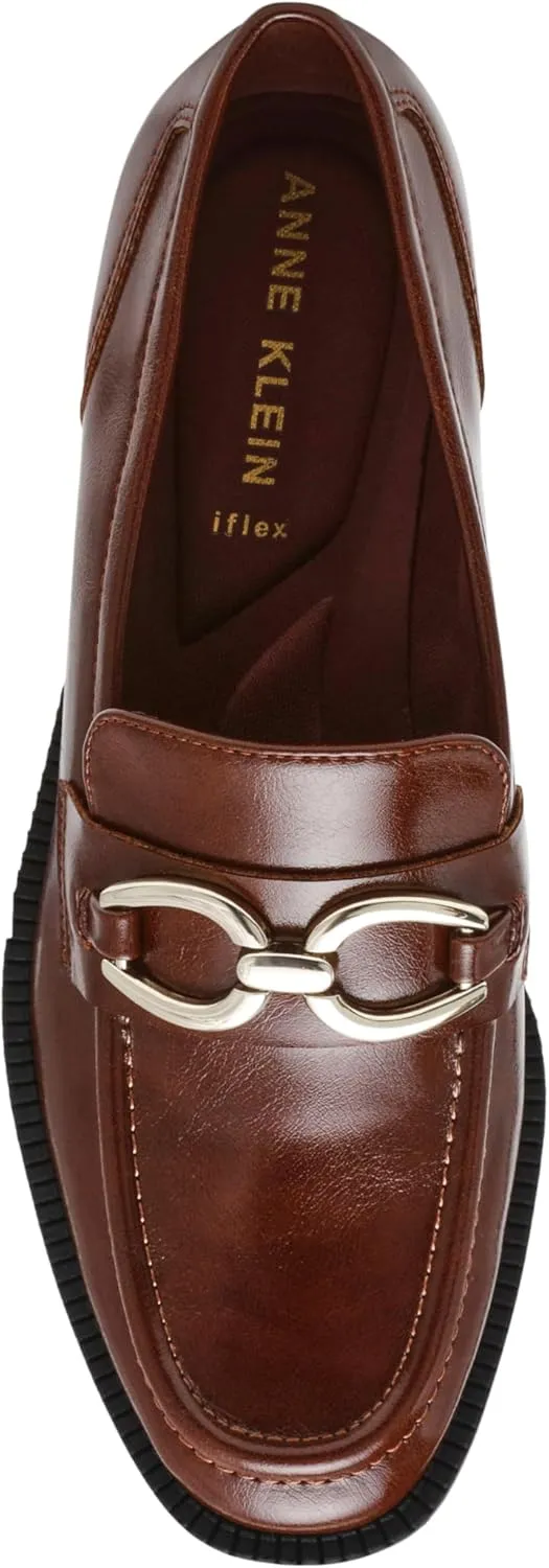 Anne Klein Womens Korrie Buckle Loafers