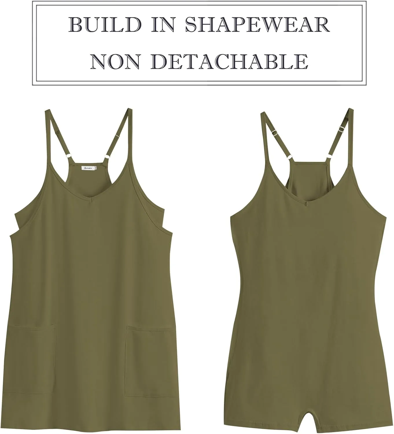 ANRABESS Women Athletic Dress Summer Tennis Workout Active Sports Mini Romper Dress Built in Shorts Travel Vacation Clothes