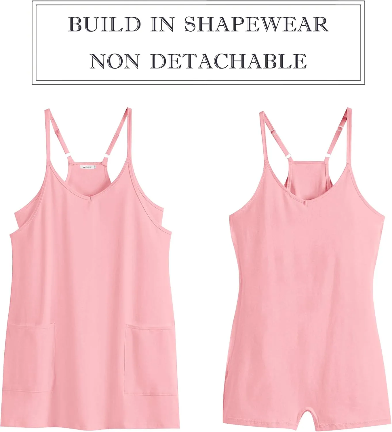 ANRABESS Women Athletic Dress Summer Tennis Workout Active Sports Mini Romper Dress Built in Shorts Travel Vacation Clothes