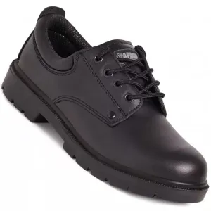 Apache Black Leather Water Resistant Safety Shoe