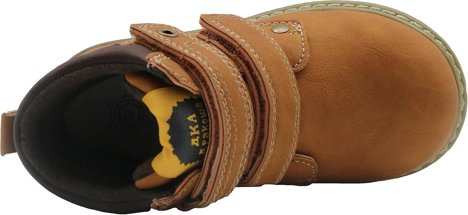 Apakowa Toddler Little Boys Water Resistant Ankle Work Boots (Toddler/Little Kid)