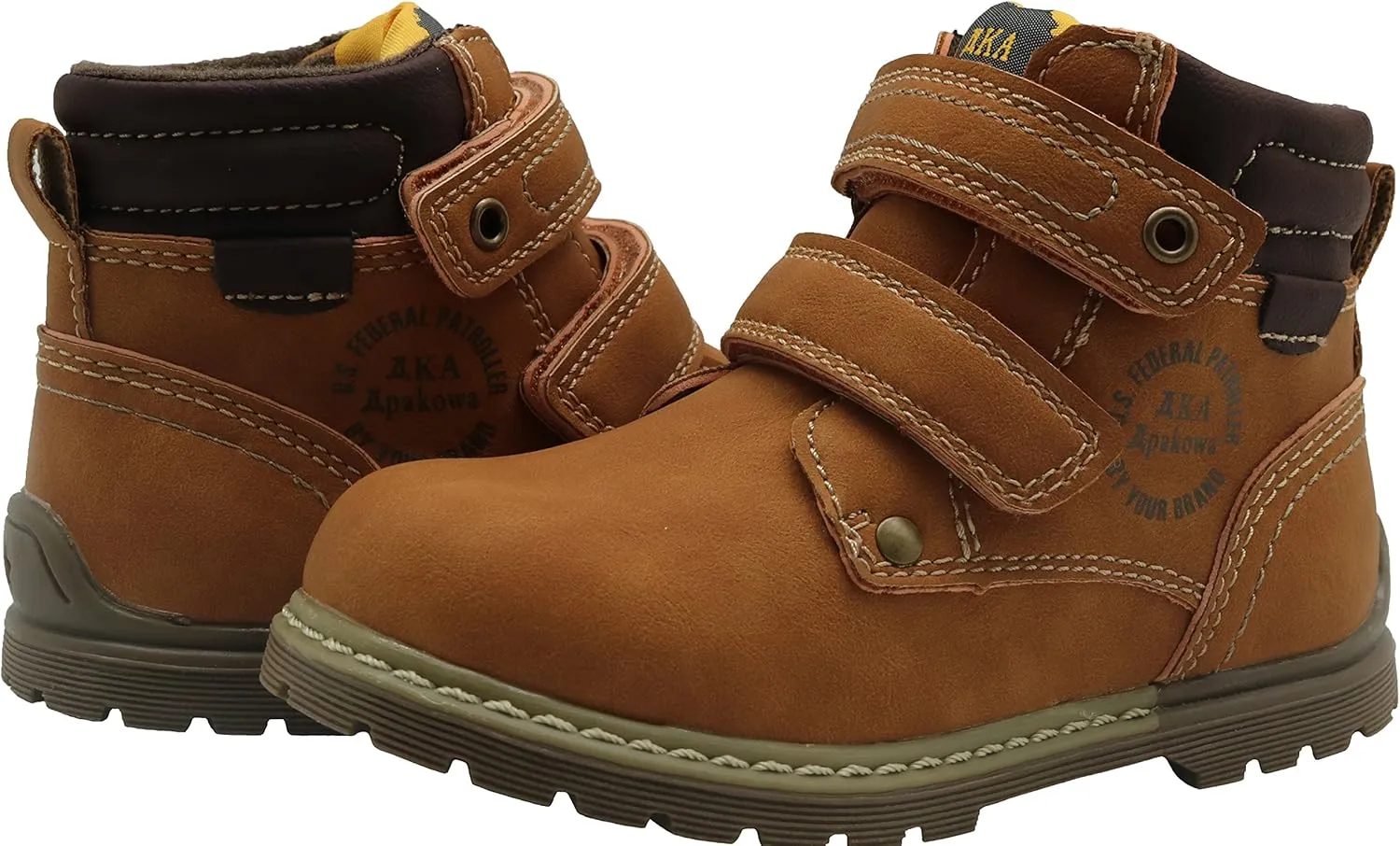 Apakowa Toddler Little Boys Water Resistant Ankle Work Boots (Toddler/Little Kid)