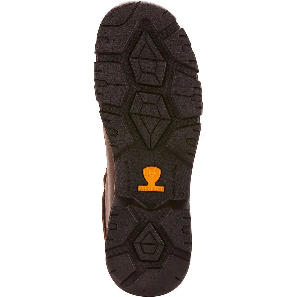 Ariat Men's Edge Moccasin Water Proof Safety Shoes - Dark Brown