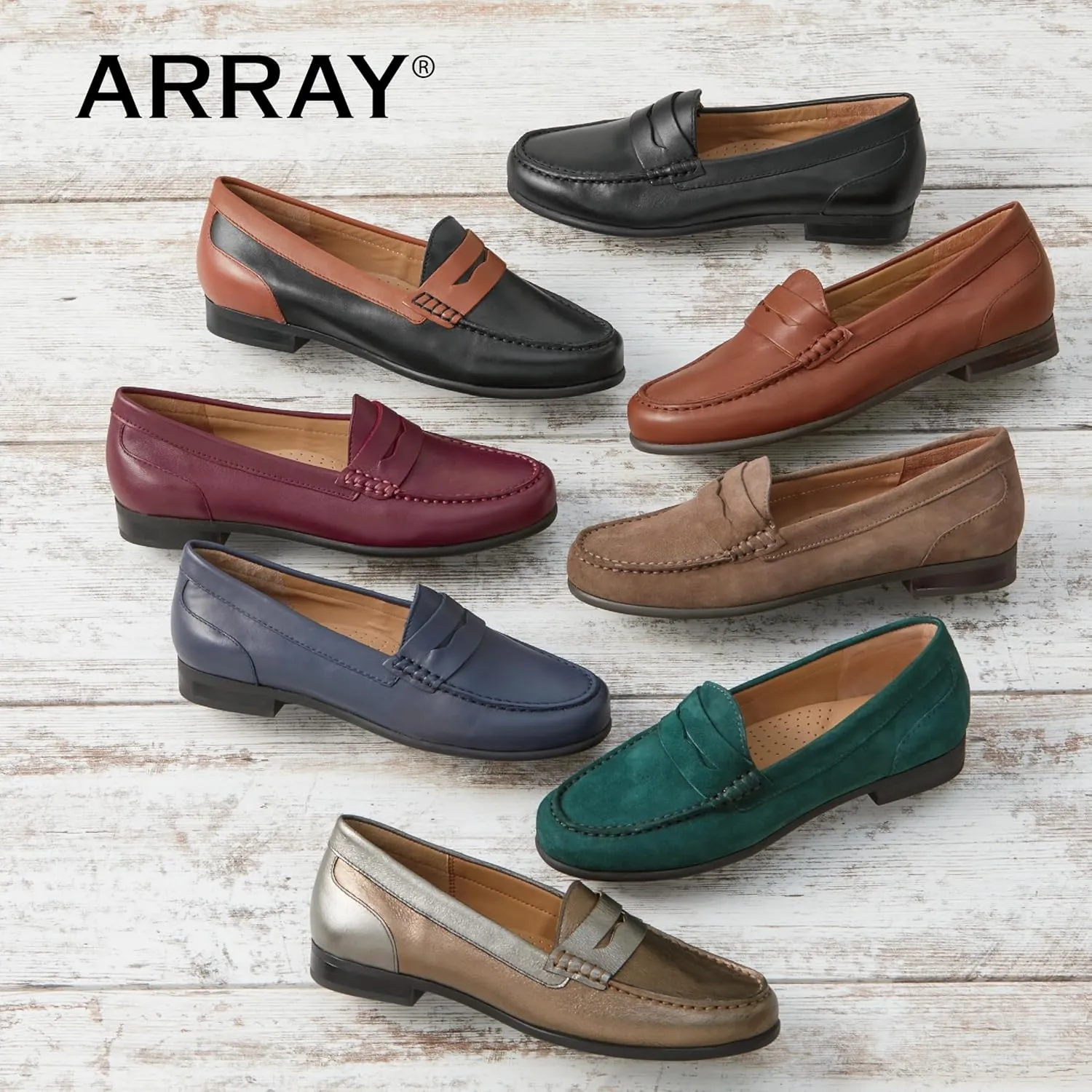 ARRAY Women's Harper Leather Slip-On Leather Loafer