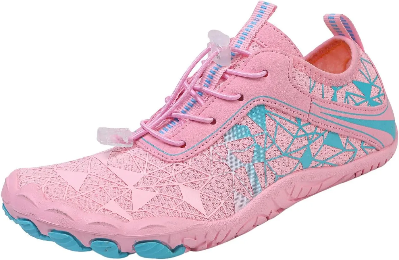 Athletic Hiking Water Shoes Womens Mens Quick Dry Barefoot for Beach Walking Kayaking Surfing Training Aqua Shoes with Comfy Cushion Sole Summer Wading Shoe with Adjustable Lace for Men Women