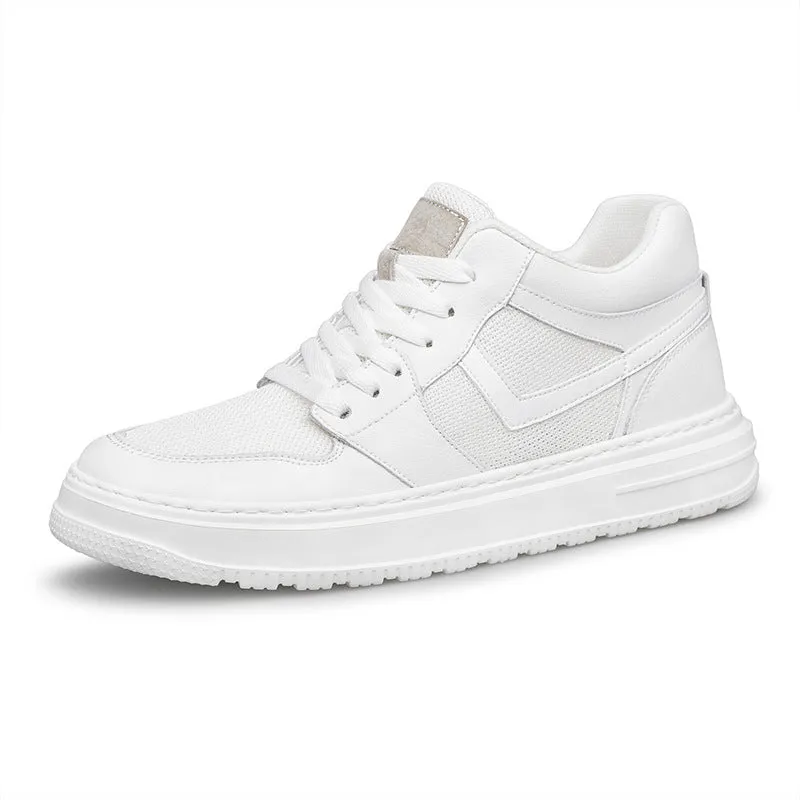 Atmungsaktive Mesh-Leder-Sneaker