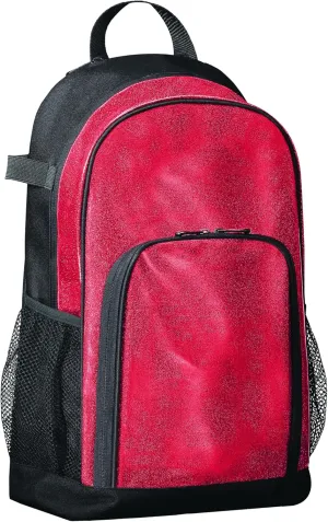 Augusta Sportswear Backpack, Red Glitter/Black, One Size