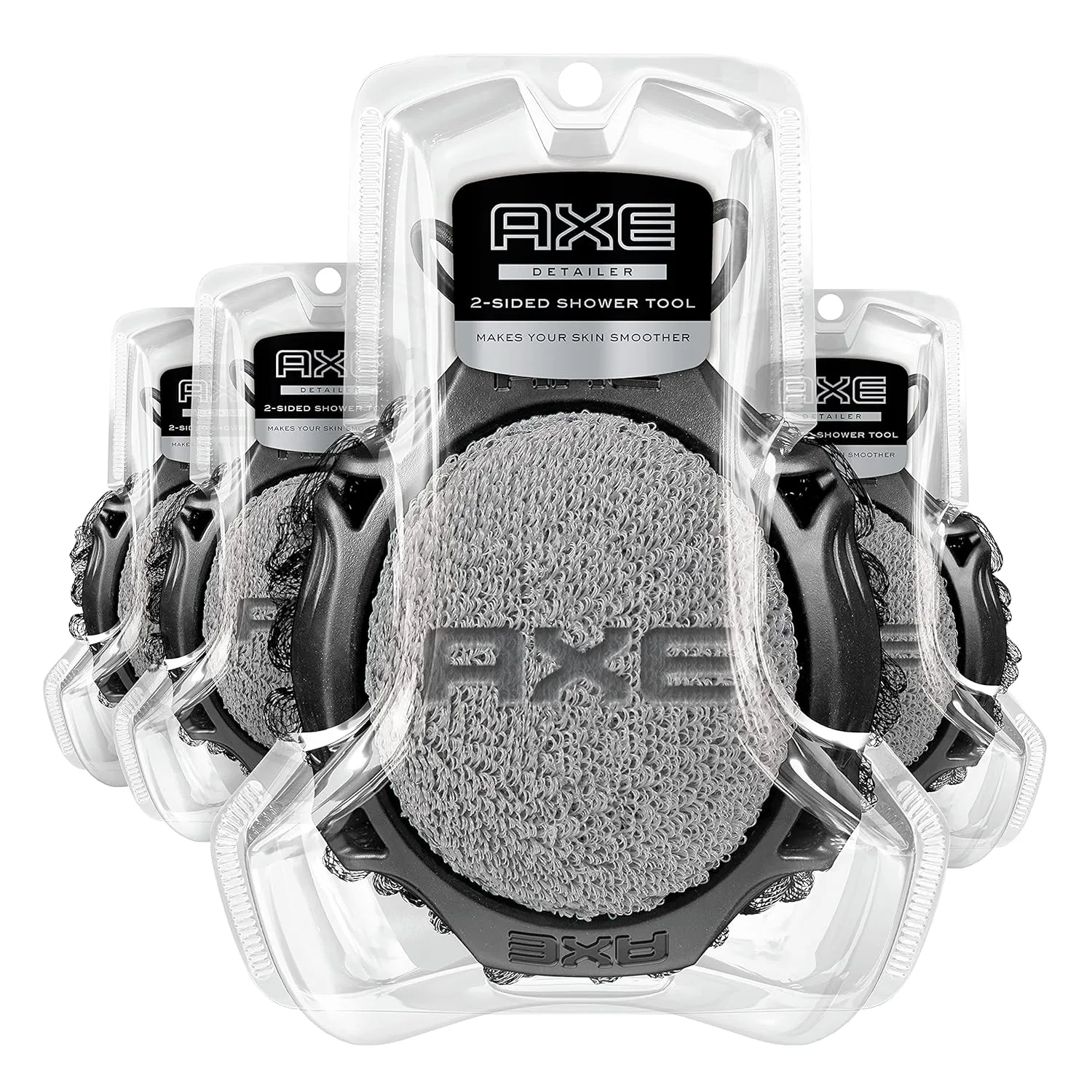 AXE Shower Tool Skin Cleanser for Smoother Skin Detailer Exfoliates & Gently Cleanses One Size, (Pack of 1)