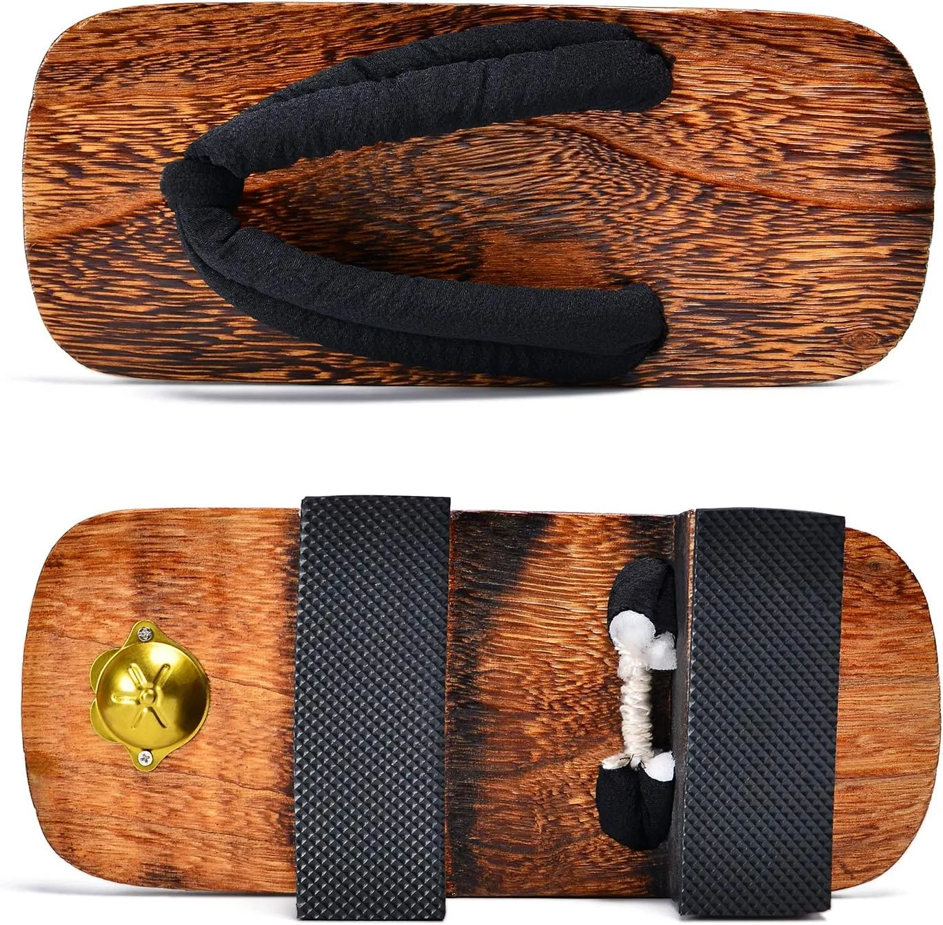Azumasun Japanese Wooden Clogs with Tabi Socks For Men Women