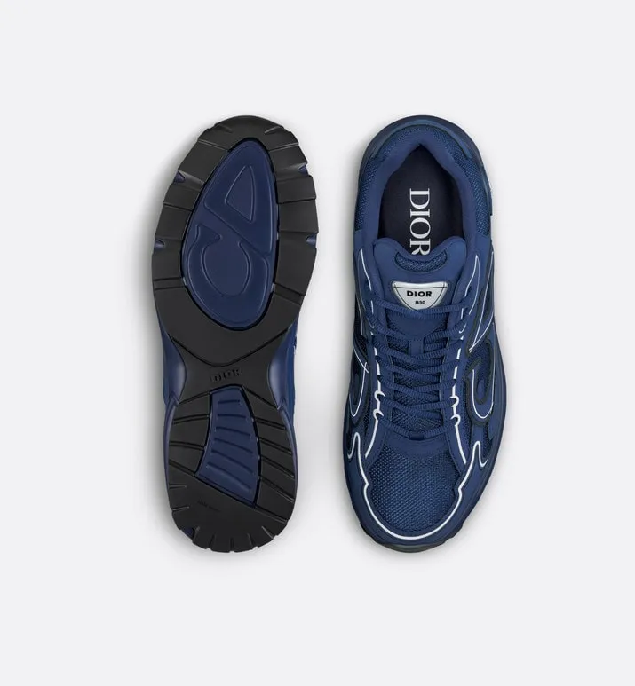 B30 Sneaker • Deep Blue Mesh and Technical Fabric