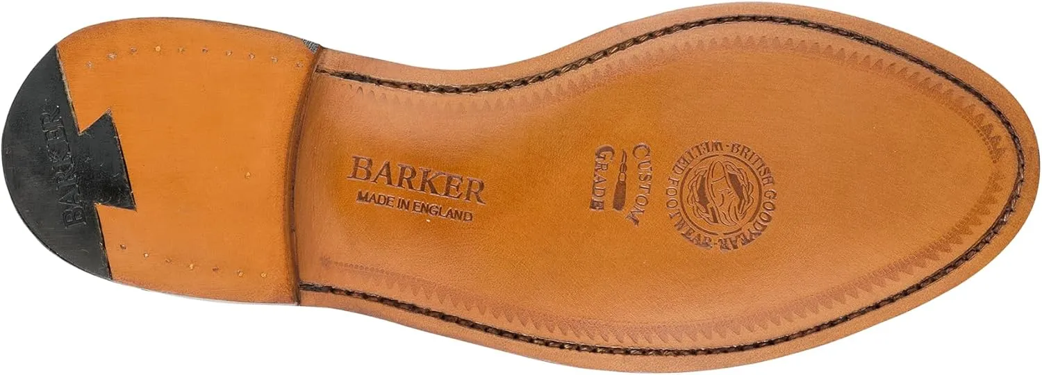 BARKER Caruso Men's Handmade Leather Loafer Shoes – Classic Penny Loafer, Goodyear Welted, Full Leather Sole & Lining, Business & Formal Wear