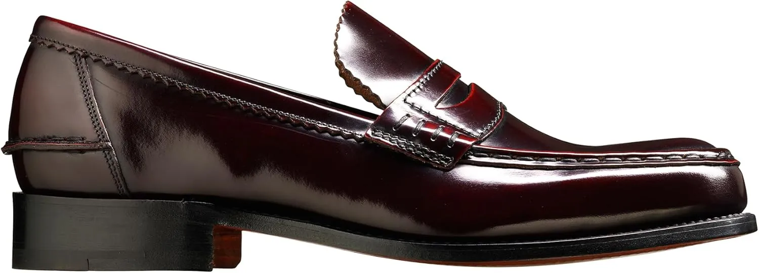 BARKER Caruso Men's Handmade Leather Loafer Shoes – Classic Penny Loafer, Goodyear Welted, Full Leather Sole & Lining, Business & Formal Wear