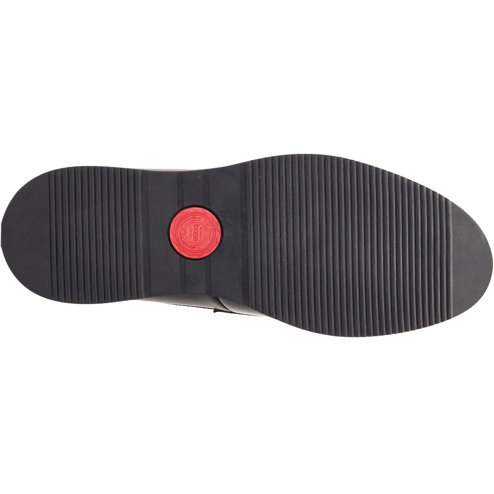 Base London Men's Sid Penny Loafer in Black/White