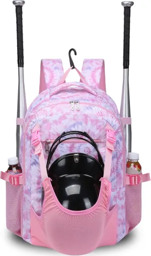 Baseball Softball Tball Backpack for Kids Boys Girls 5-8 8-12 12-14 Large Youth Bat Bag for Game Gear Storage Baseball Softball Equipment Back Pack with Separate Shoe Bag