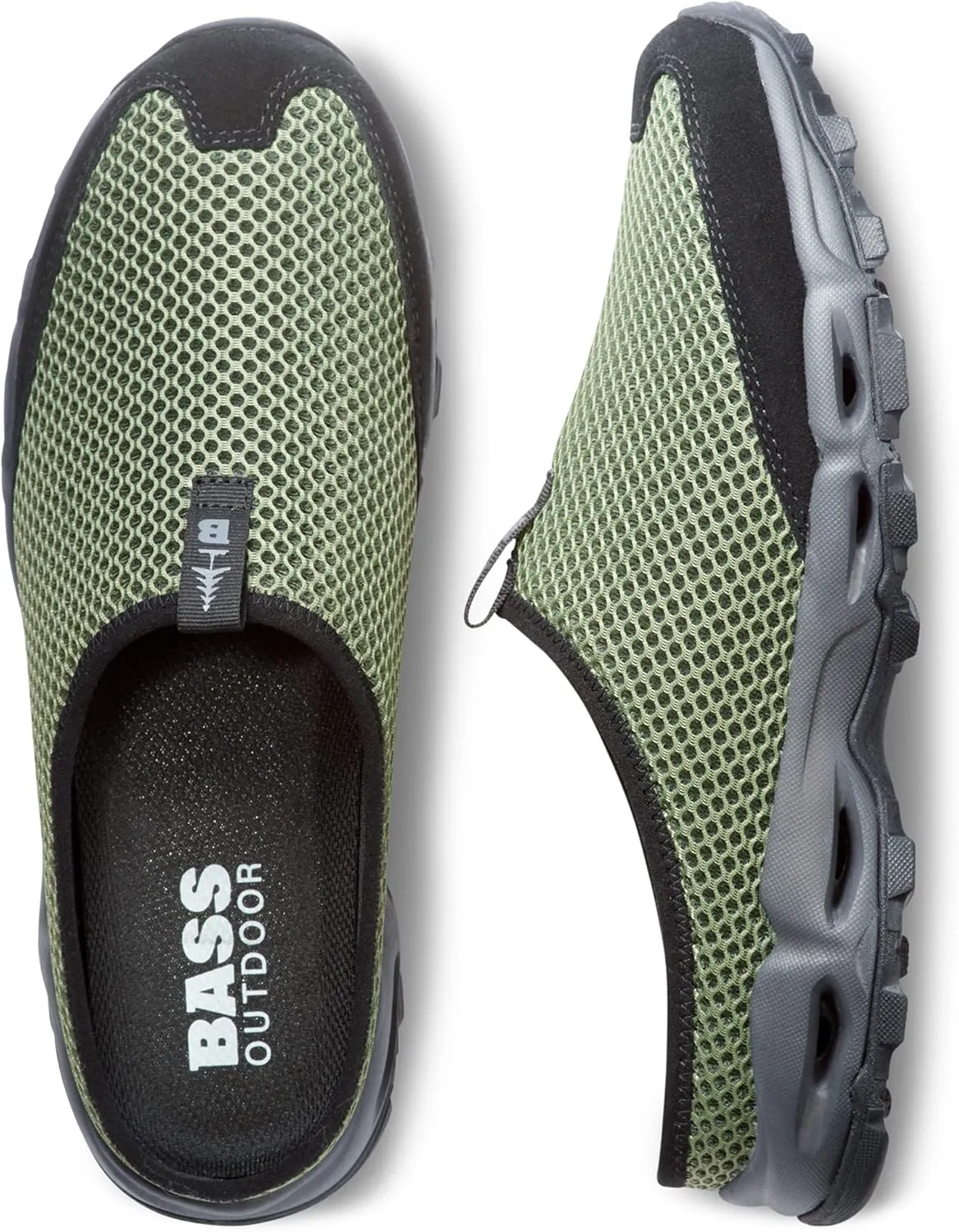 BASS OUTDOOR Men's Aqua Mesh Slide Water Shoe
