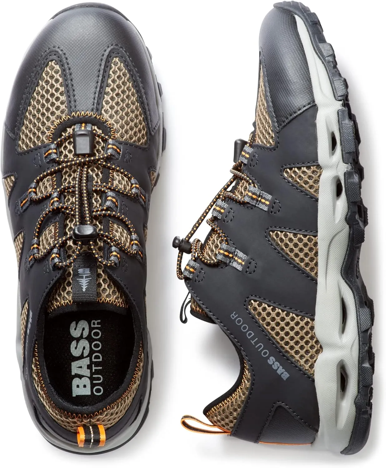 BASS OUTDOOR Men's Aqua Mesh Trail Water Shoe