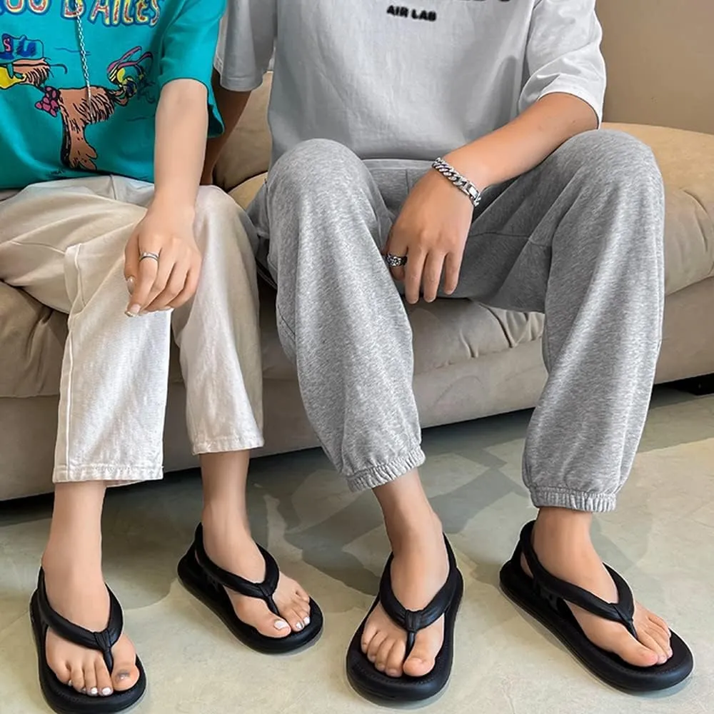 Bazuo Sandals Bazuo Non-Slip Slippers,2023 Summer New Beach Unisex Flops Sandals Comfort Walking Outdoor Couple Bathroom Slippers