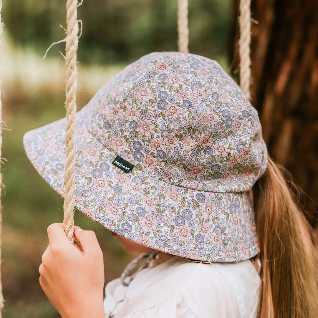 Bedhead Hat - Kids Ponytail Bucket Sun Hat - Violet