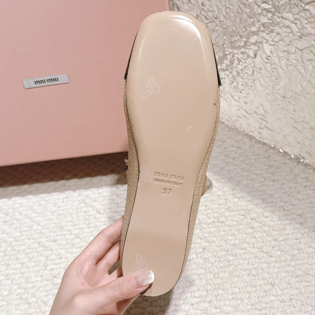 Beige and Black Ballerina