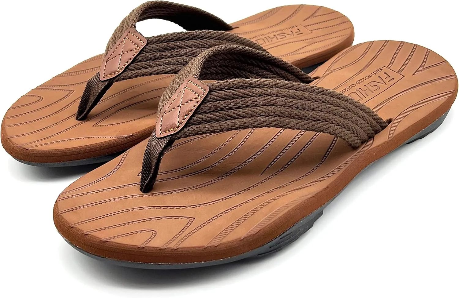 BEMGNAR Men's Flip Flops,Comfort Thong Sandals with Arch Support,Quick-Dry Non-Slip sliders for Outdoor Summer Beach