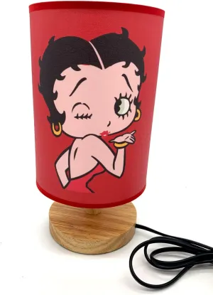Betty Table Lamp Bedside Light Wood Base Room Decoration or Great Gift Ideas