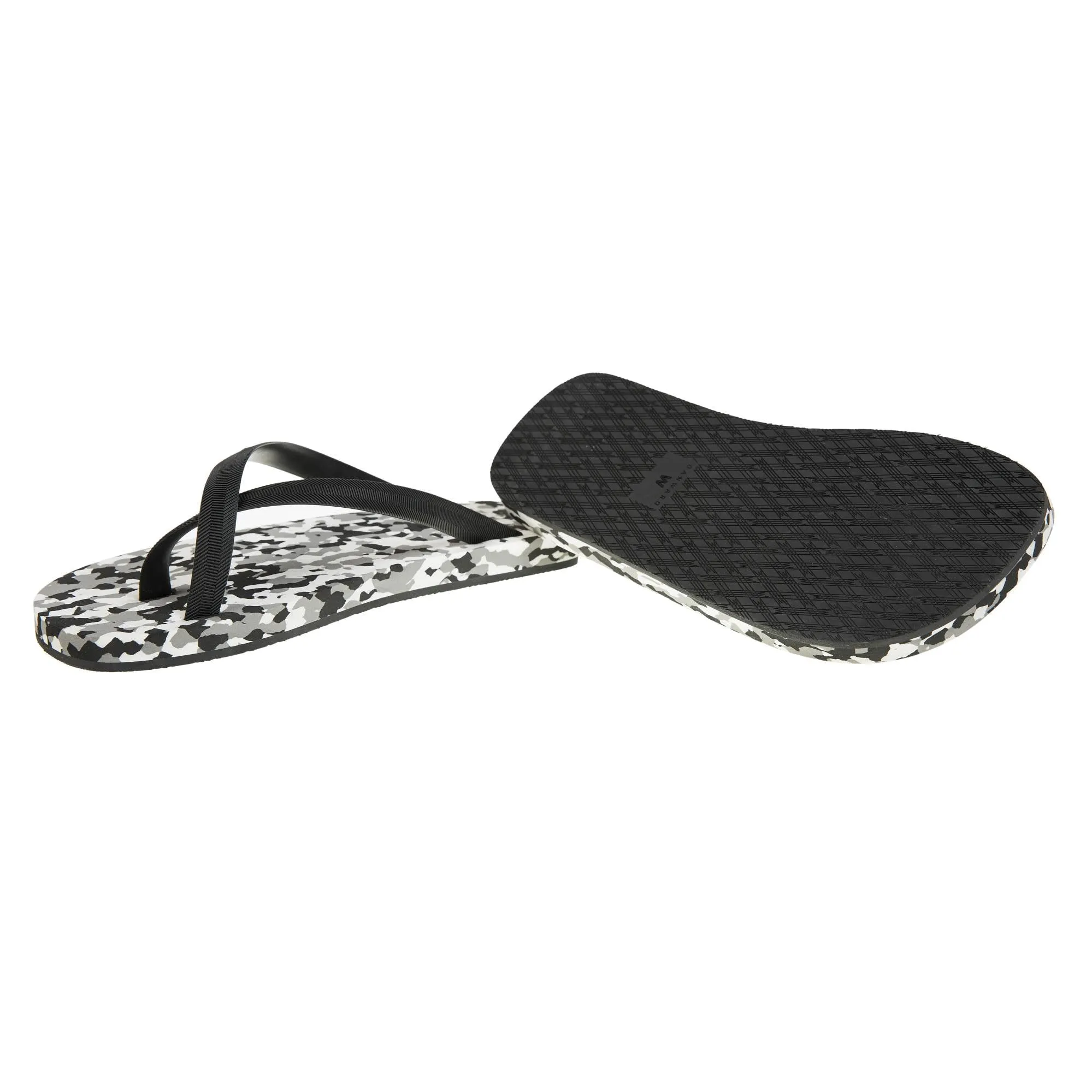 BICOLORED CROSS TOE FLIP-FLOP, CAMOUFLAGE