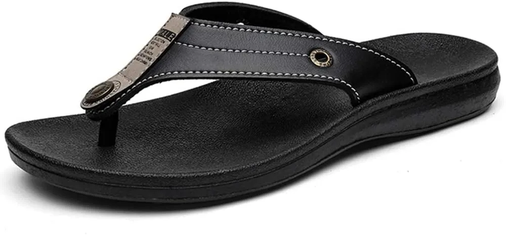Bitiger Sandals Flip Flops Flip Flops for Men - Fashion Mens Beach Sandals Ourdoor & Functional Shower Shoes Indoor…