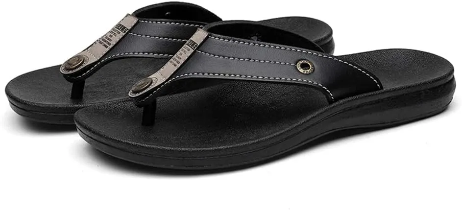 Bitiger Sandals Flip Flops Flip Flops for Men - Fashion Mens Beach Sandals Ourdoor & Functional Shower Shoes Indoor…