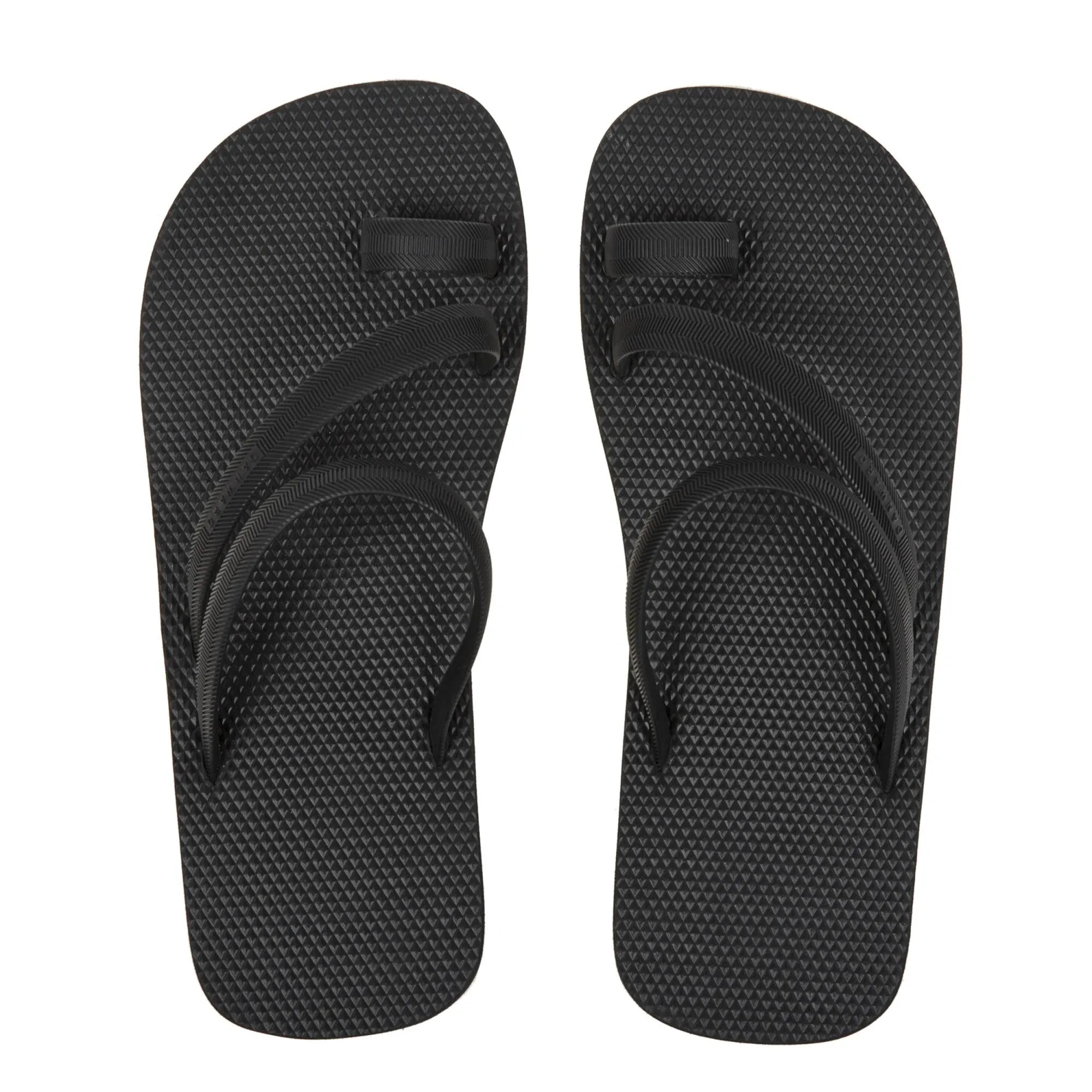 BLACK BICOLORED FLIP-FLOP WITH ASYMMETRIC CAGED UPPER