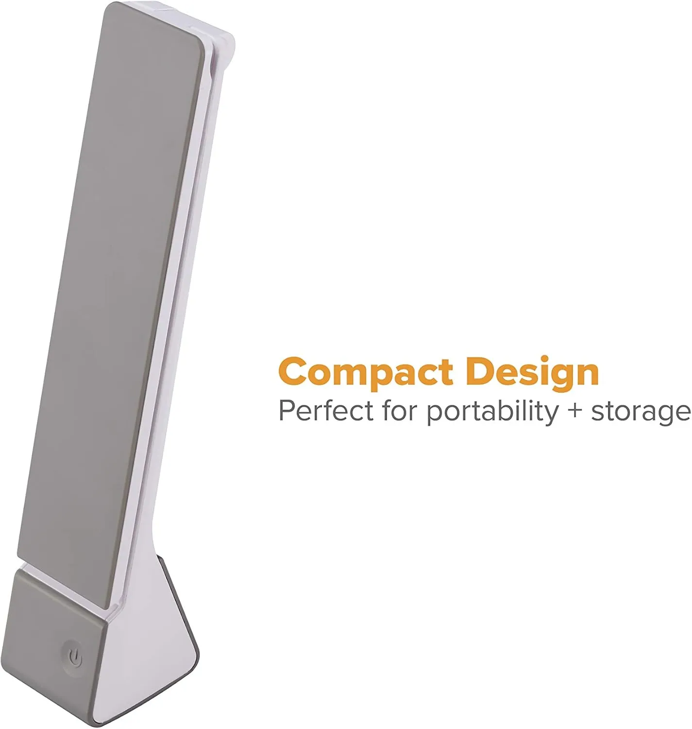 Bostitch Office Rechargeable Battery Led Desk Lamp, 3 Color Temperatures, Flip Open, Gray (KT-VLED1810-GRAY)