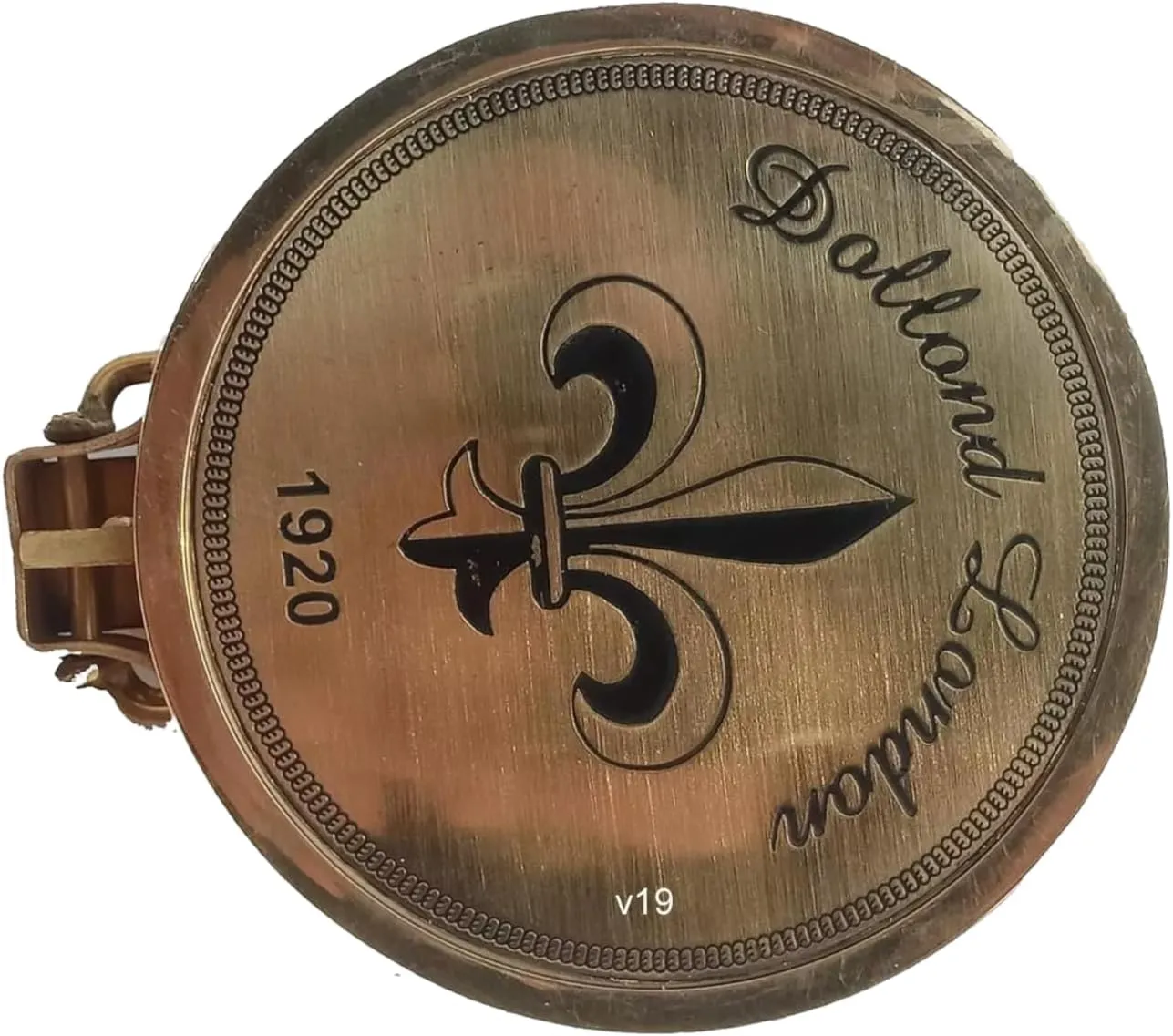Brass Compass Luminous Retro Style Pocket Watch Flip Compass