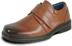 bravo! Boy Classic Slip-on Loafer and Lace-up Oxford William Kid Dress Shoe School Uniform with Removable Insole and Square Toe Black Brown Black Patent