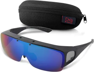 Br'Guras Fit Over Polarized Sunglasses Flip Up Lens for Men and Women