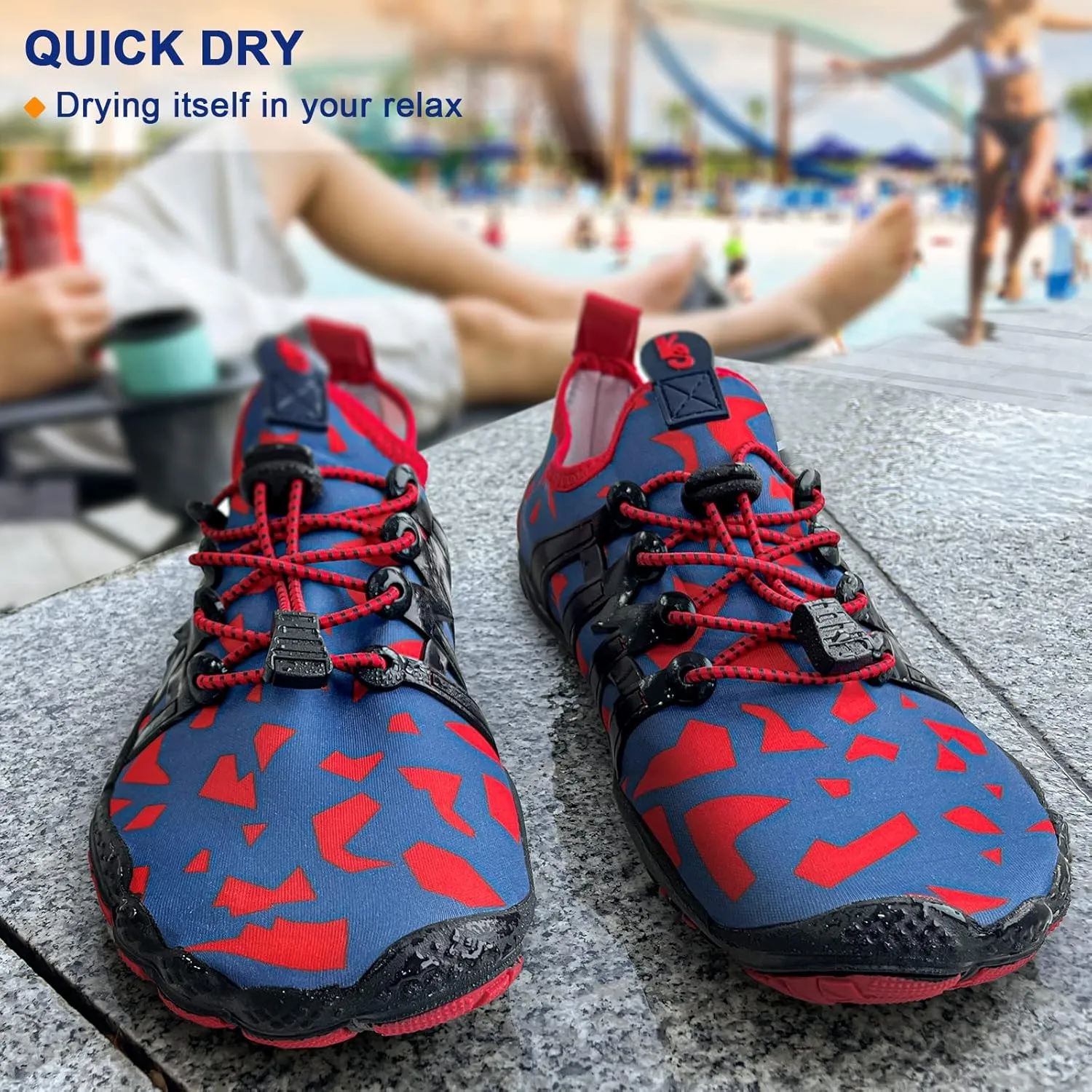 BULLIANT Water Shoes Men, Unisex Barefoot Aqua Shoes for Men Women Hiking Swimming Shoe