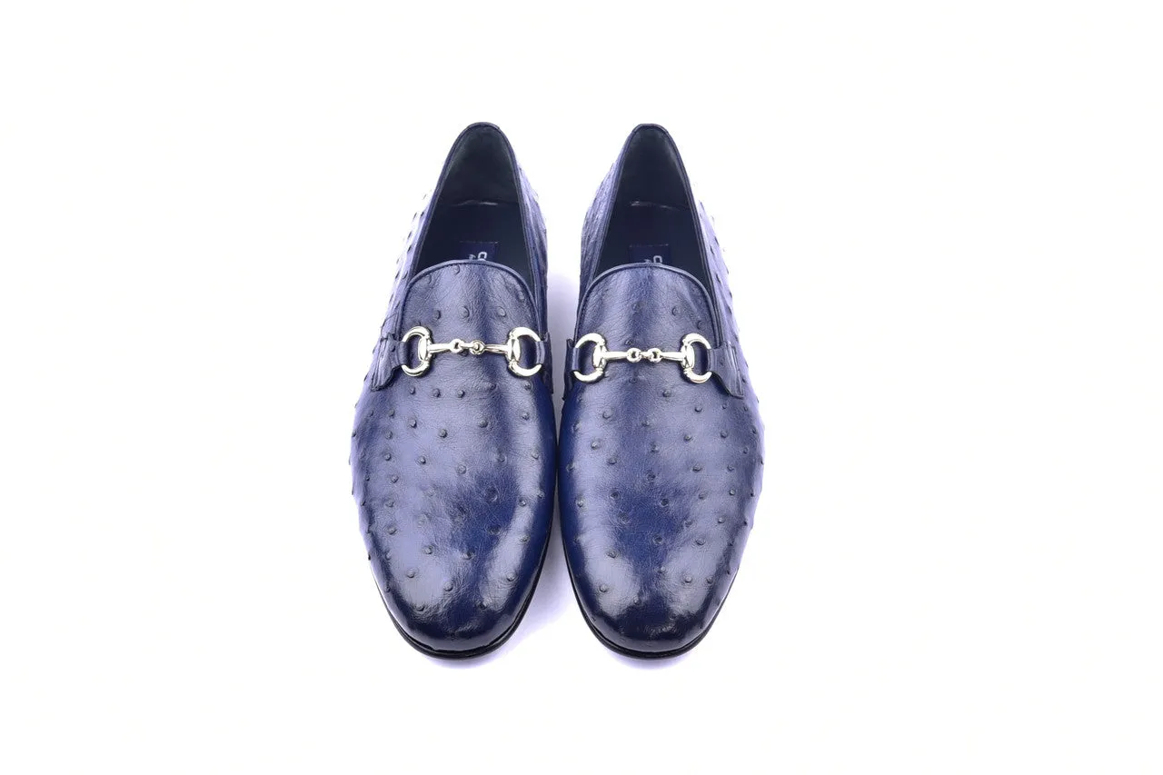 C02202-5405 Genuine Ostrich- Navy