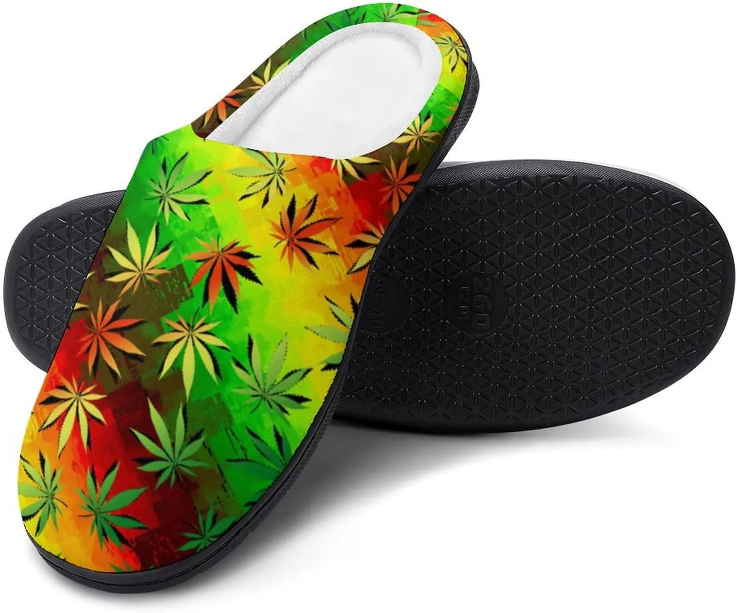 Cactus Clog Slippers For Men Non-Slip Warm House Slippers Women's Cotton Slippers Bedroom Slip-On Shoes Indoor Outdoor