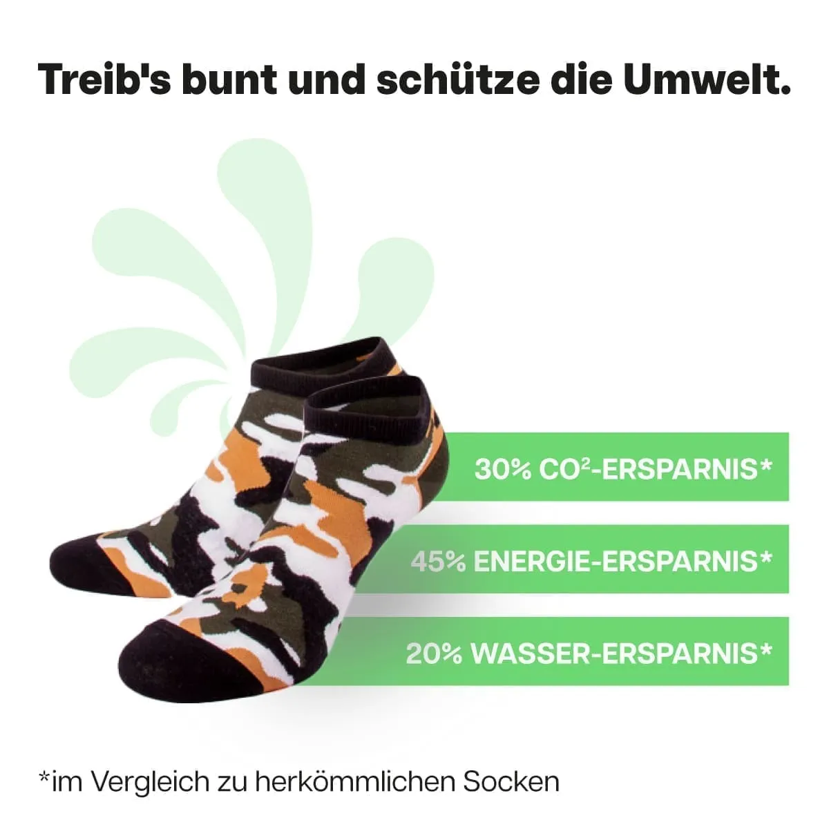 Camo Sneaker Socken